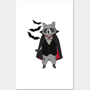 Vampire Raccoon Posters and Art